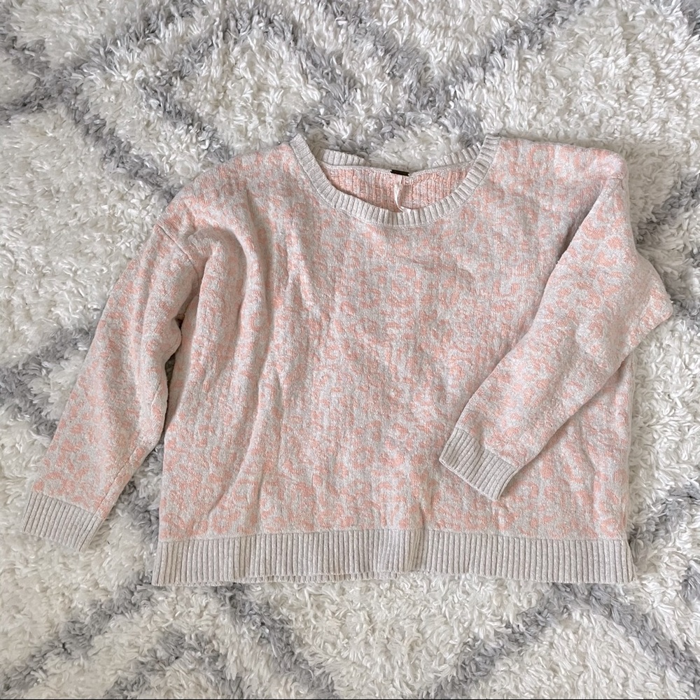Free People leopard print sweater